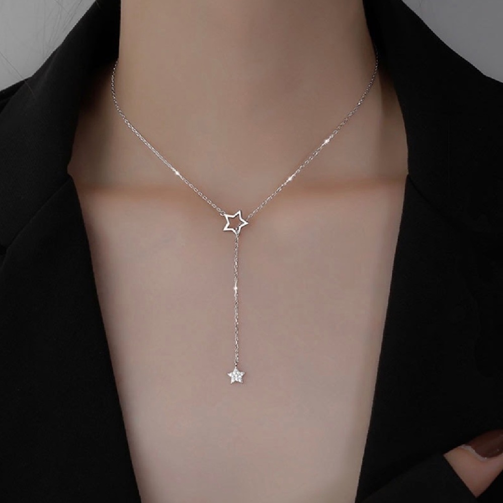 Lariat Starry Nights Necklace Sterling Silver